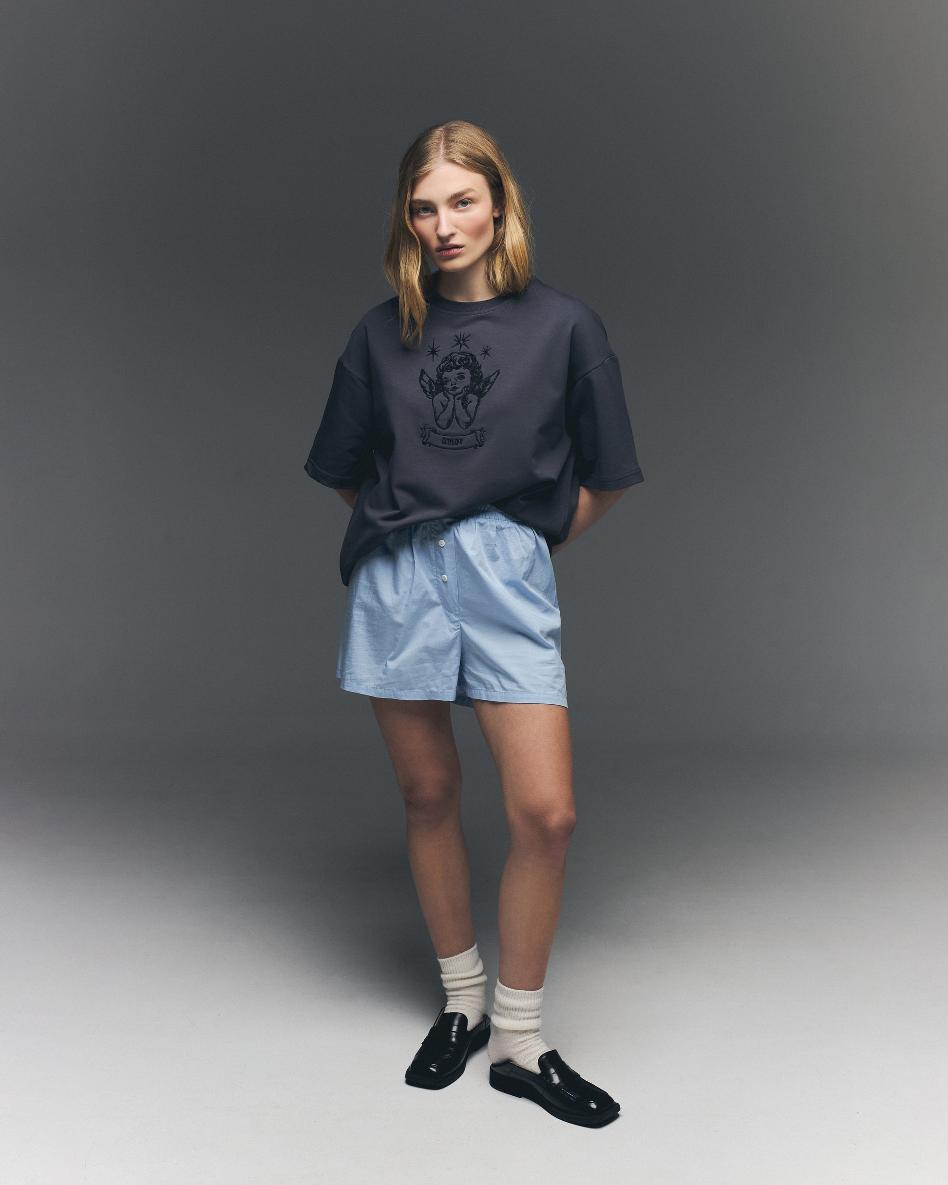 Футболка графітова «Amor»