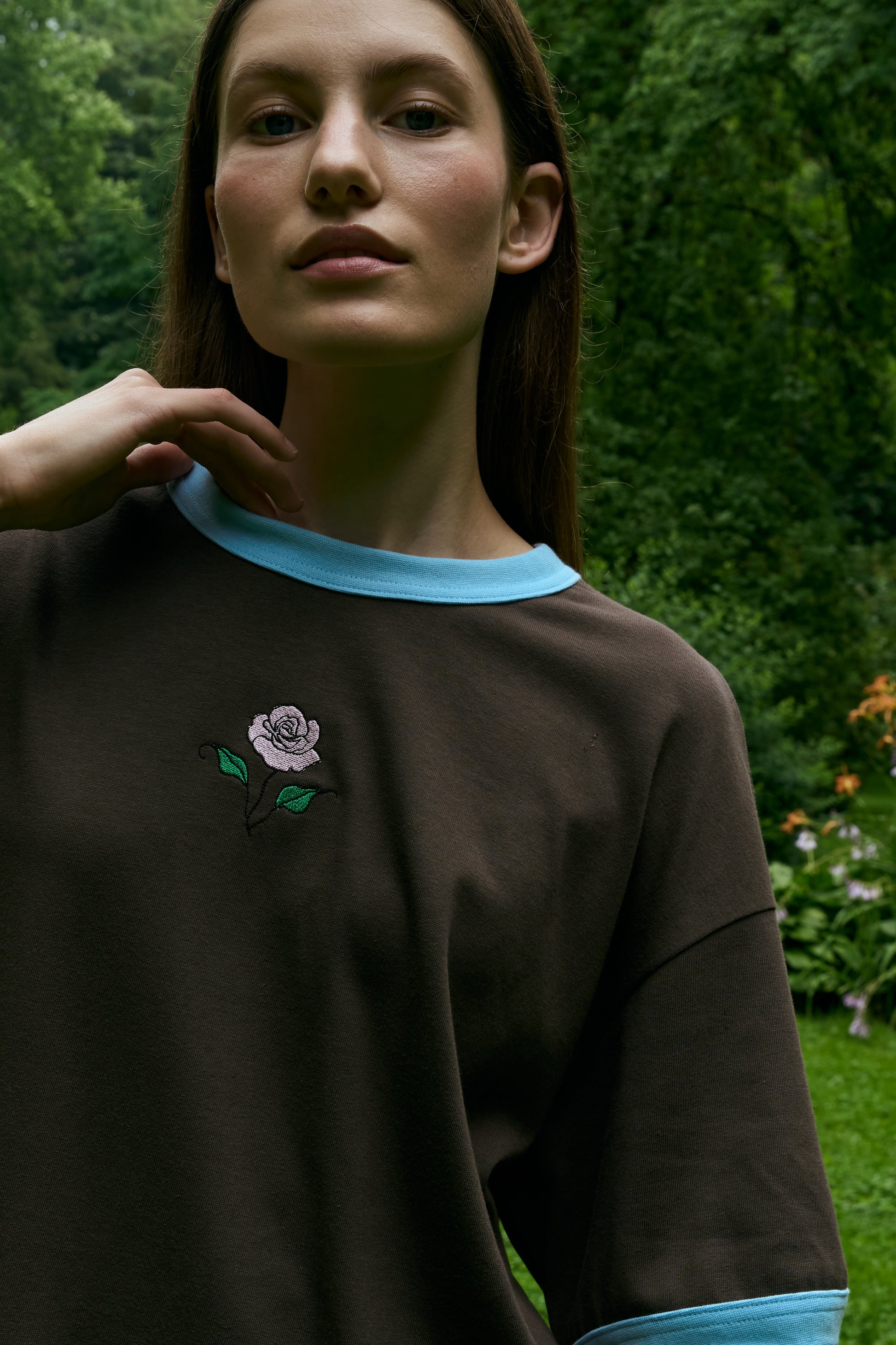 Футболка коричнева "Rose"