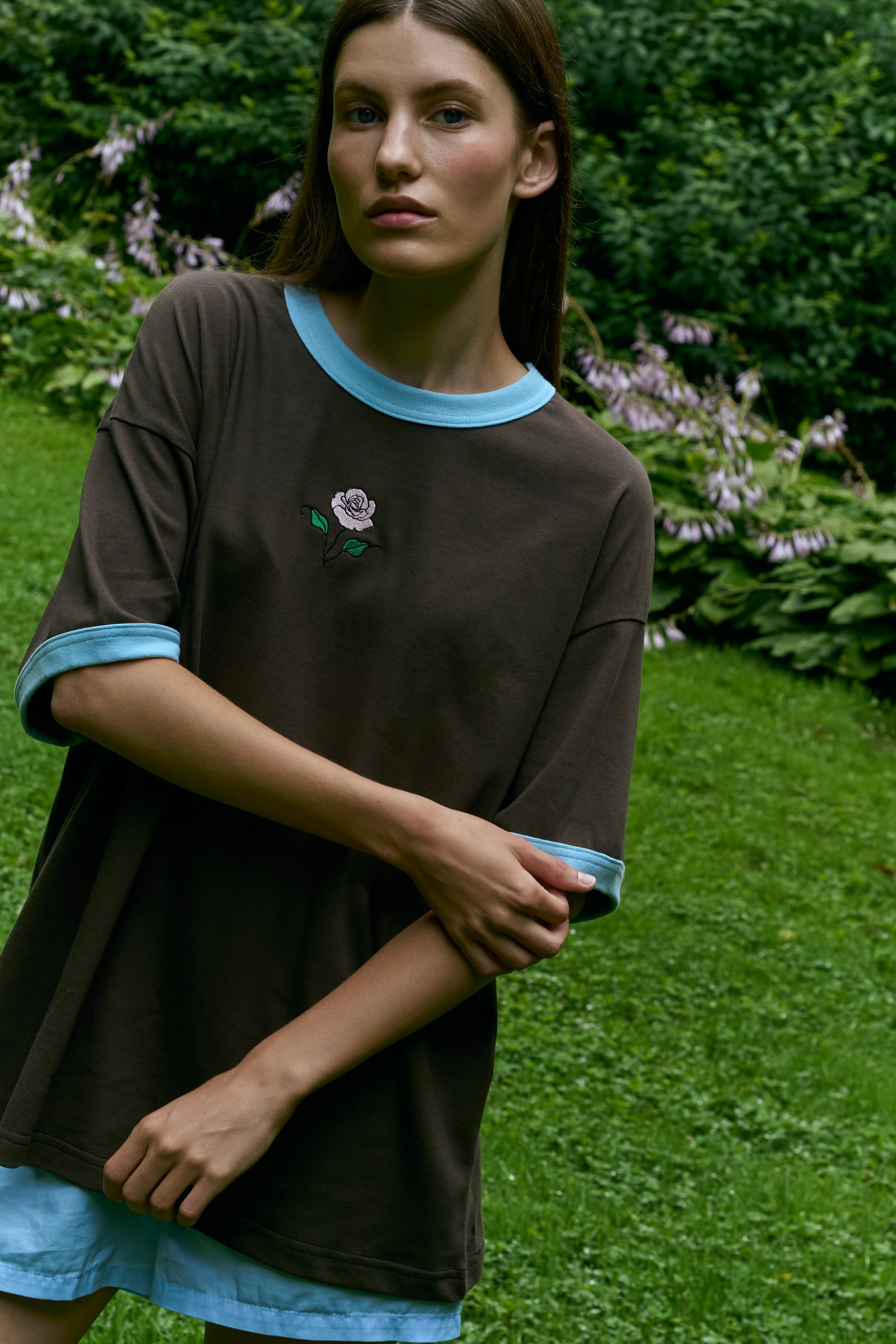 Футболка коричнева "Rose"